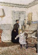Edouard Vuillard The first step to oil on canvas